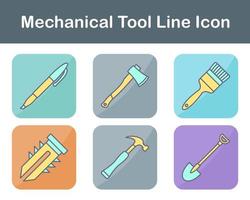 mecánico herramienta vector icono conjunto