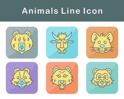 animales vector icono conjunto