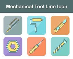 mecánico herramienta vector icono conjunto