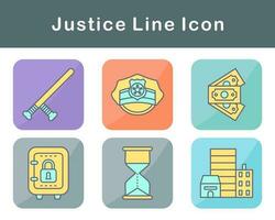 Justice Vector Icon Set