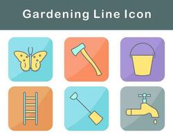 jardinería vector icono conjunto