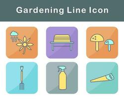 jardinería vector icono conjunto