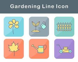 jardinería vector icono conjunto