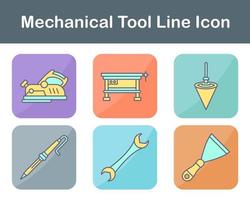 Mechanical Tool Vector Icon Set