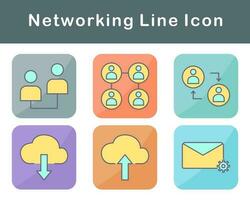 Networking Vector Icon Set