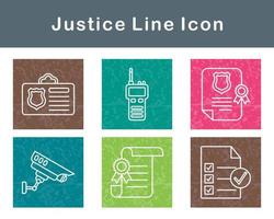 justicia vector icono conjunto