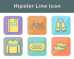 Hipster Vector Icon Set