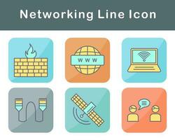 Networking Vector Icon Set