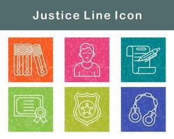 Justice Vector Icon Set