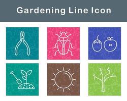 jardinería vector icono conjunto