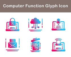 Computer Function Vector Icon Set