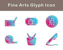 Fine Arts Vector Icon Set