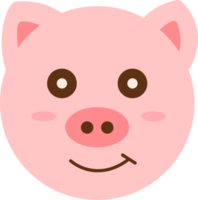 pig face, cartoon animal png