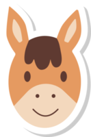 casa cara pegatina, animal iconos png