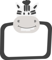 zebra ansikte, ramar djur- ansikte. png