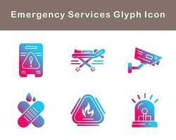 Emergency Services Vector Icon Set