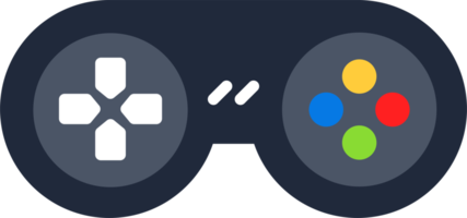 Joystick icon in flat illustration. Controller signs illustration. png
