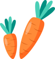 Easter element icon illustration with carrots. png