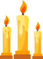 Páscoa elemento ícone ilustração com luz de velas. png