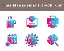 Time Management Vector Icon Set