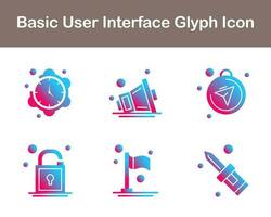 Basic User Interface Vector Icon Set