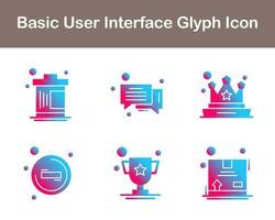 Basic User Interface Vector Icon Set