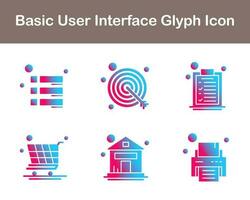 Basic User Interface Vector Icon Set