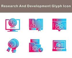 Research And Development Vector Icon Set