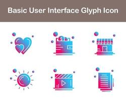 Basic User Interface Vector Icon Set