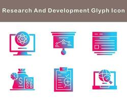 Research And Development Vector Icon Set