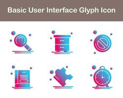 Basic User Interface Vector Icon Set