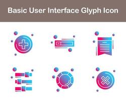 básico usuario interfaz vector icono conjunto