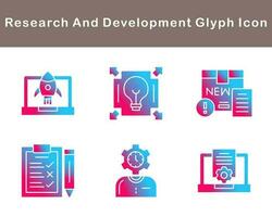 Research And Development Vector Icon Set