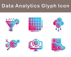 Data Analytics Vector Icon Set