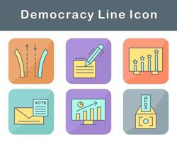 Democracy Vector Icon Set