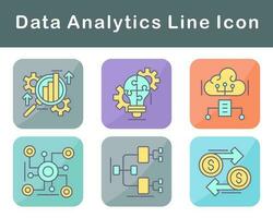 Data Analytics Vector Icon Set