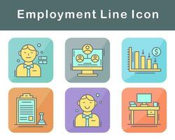 empleo vector icono conjunto