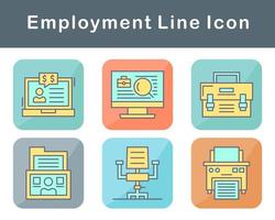 Employment Vector Icon Set