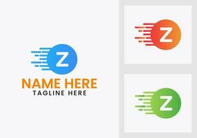 Letter Z Technology Logo Design Template. Modern Logotype Symbol vector
