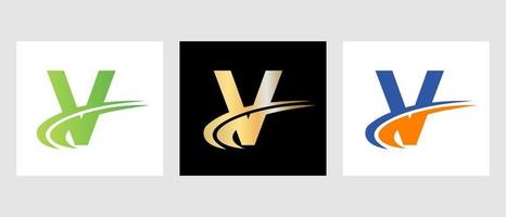 Initial Monogram Letter V Logo Design. V Logotype Template vector