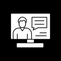 Online Consulting Vector Icon Design