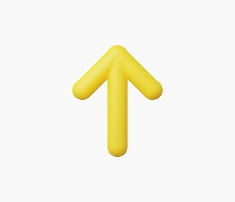 3d Realistic Arrow icon vector illustration