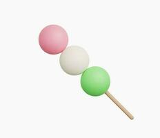 3d Realistic Dango Icon vector illustrations