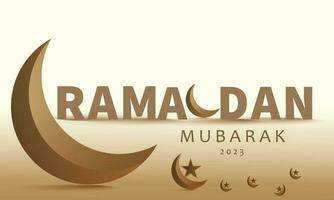 Ramadan Kareem greeting. islamic design, gold color,card, ramadan background vector