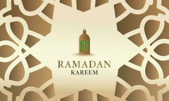 Ramadan Kareem greeting. islamic design, gold color,card, ramadan background vector