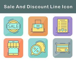 Sale And Discount Vector Icon Set