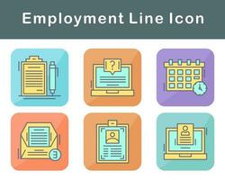 Employment Vector Icon Set