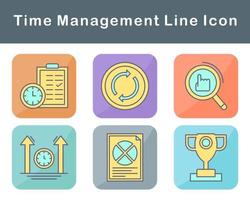 Time Management Vector Icon Set