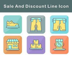 Sale And Discount Vector Icon Set