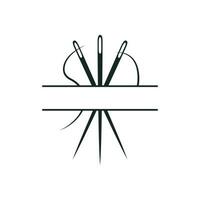 de coser aguja icono vector. aguja hilo ilustración signo. de coser símbolo. costurera logo. vector